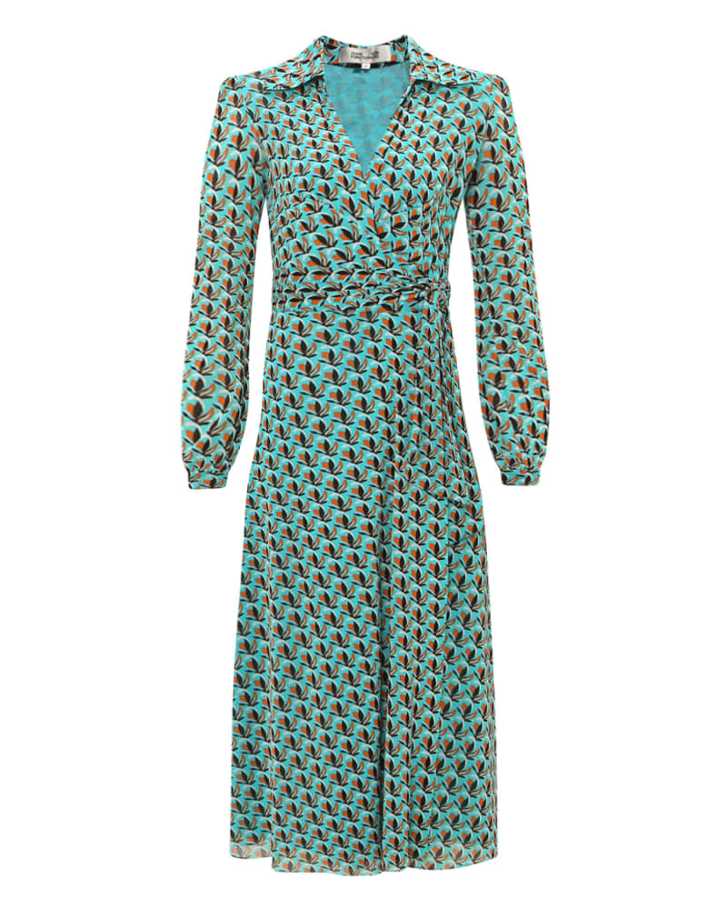Dvf phoenix wrap dress sale